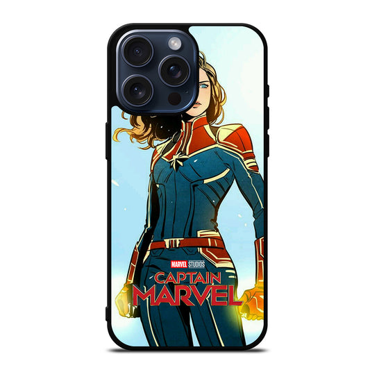 CAPTAIN MARVEL CARTOON iPhone 15 Pro Max Case Cover