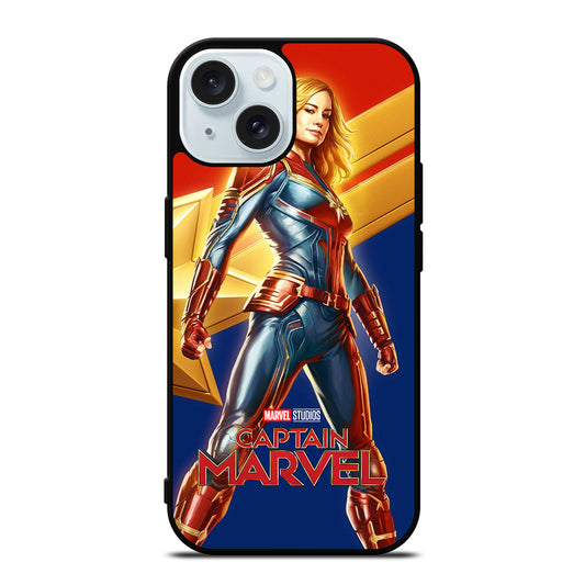 CAPTAIN MARVEL SUPERHERO iPhone 15 Case Cover