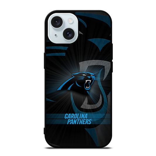 CAROLINA PANTHERS NFL LOGO 3 iPhone 15 Case Cover
