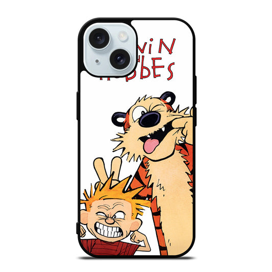 CARTOON CALVIN AND HOBES  iPhone 15 Case Cover