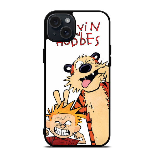 CARTOON CALVIN AND HOBES  iPhone 15 Plus Case Cover