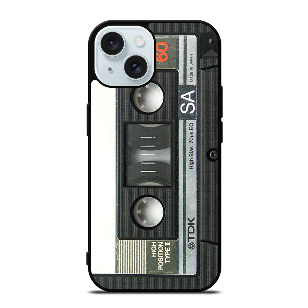CASSETTE TAPE RETRO 2 iPhone 15 Case Cover