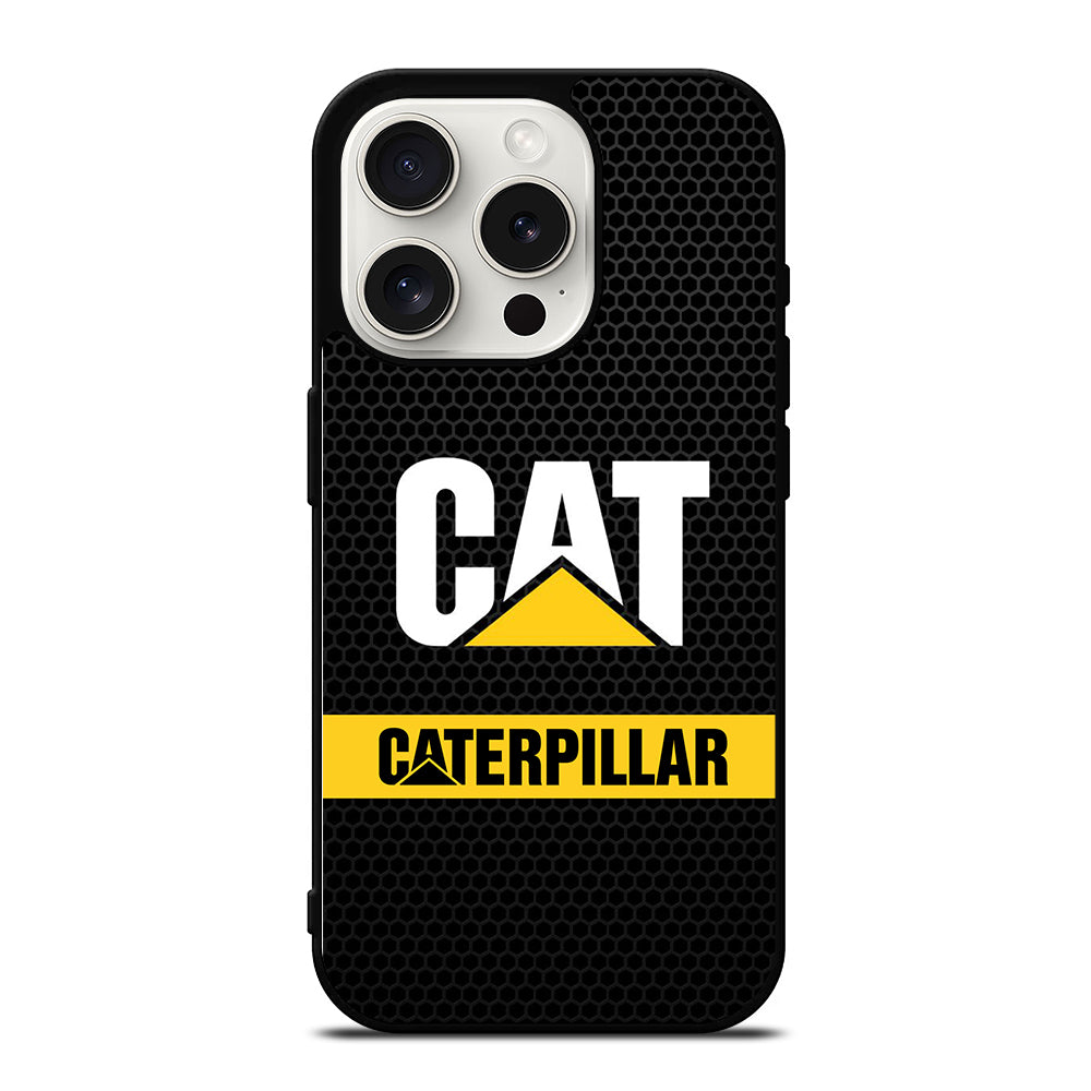 CAT CATERPILLAR METAL LOGO iPhone 15 Pro Case Cover