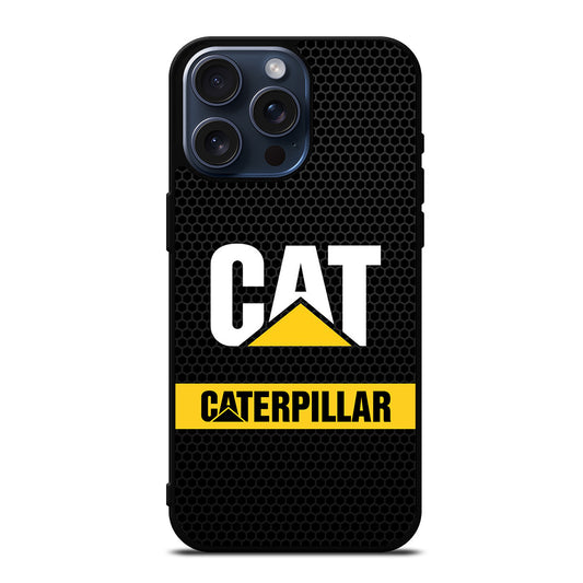 CAT CATERPILLAR METAL LOGO iPhone 15 Pro Max Case Cover