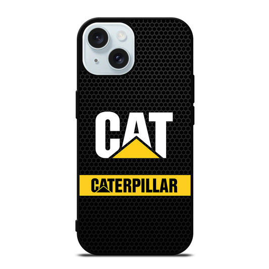 CAT CATERPILLAR METAL LOGO iPhone 15 Case Cover