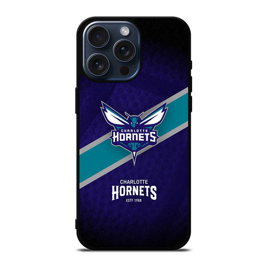 CHARLOTTE HORNETS NBA LOGO 1 iPhone 15 Pro Max Case Cover