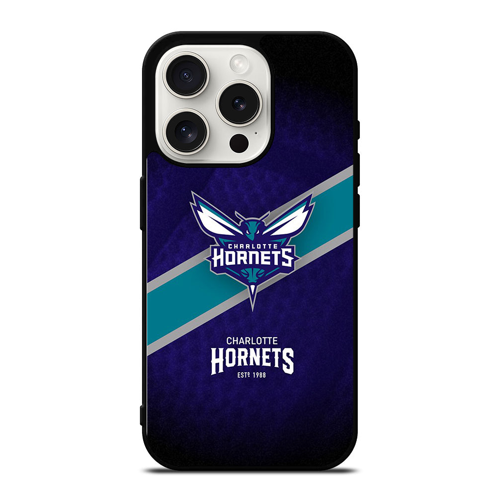 CHARLOTTE HORNETS NBA LOGO 1 iPhone 15 Pro Case Cover