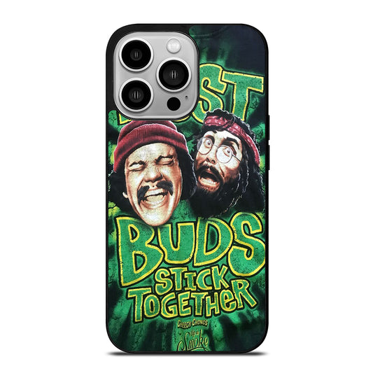 CHEECH AND CHONG BEST BUDS STICK TOGETHER iPhone 14 Pro Case Cover