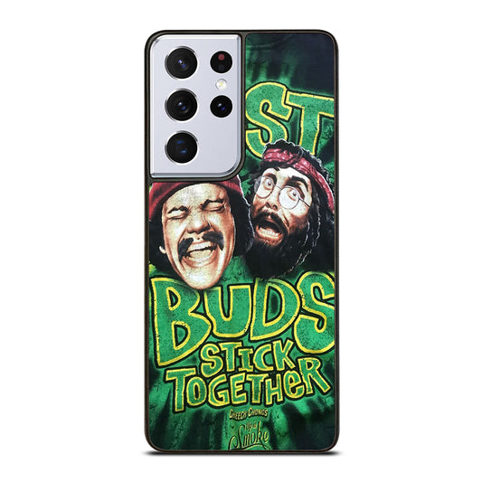 CHEECH AND CHONG BEST BUDS STICK TOGETHER Samsung Galaxy S21 Ultra Case Cover