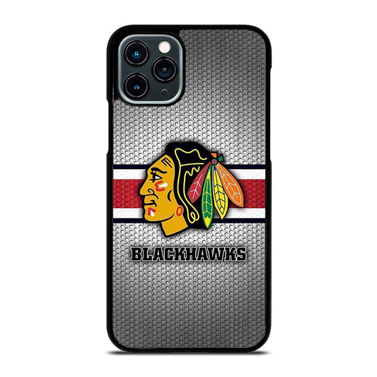 CHICAGO BLACKHAWKS METAL LOGO iPhone 11 Pro Case Cover