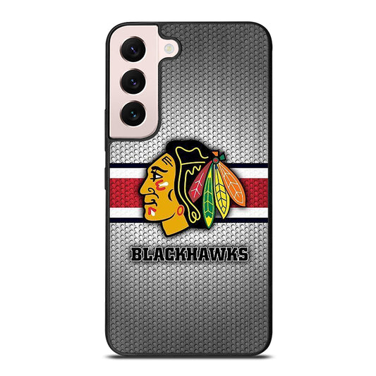 CHICAGO BLACKHAWKS METAL LOGO Samsung Galaxy S22 Plus Case Cover