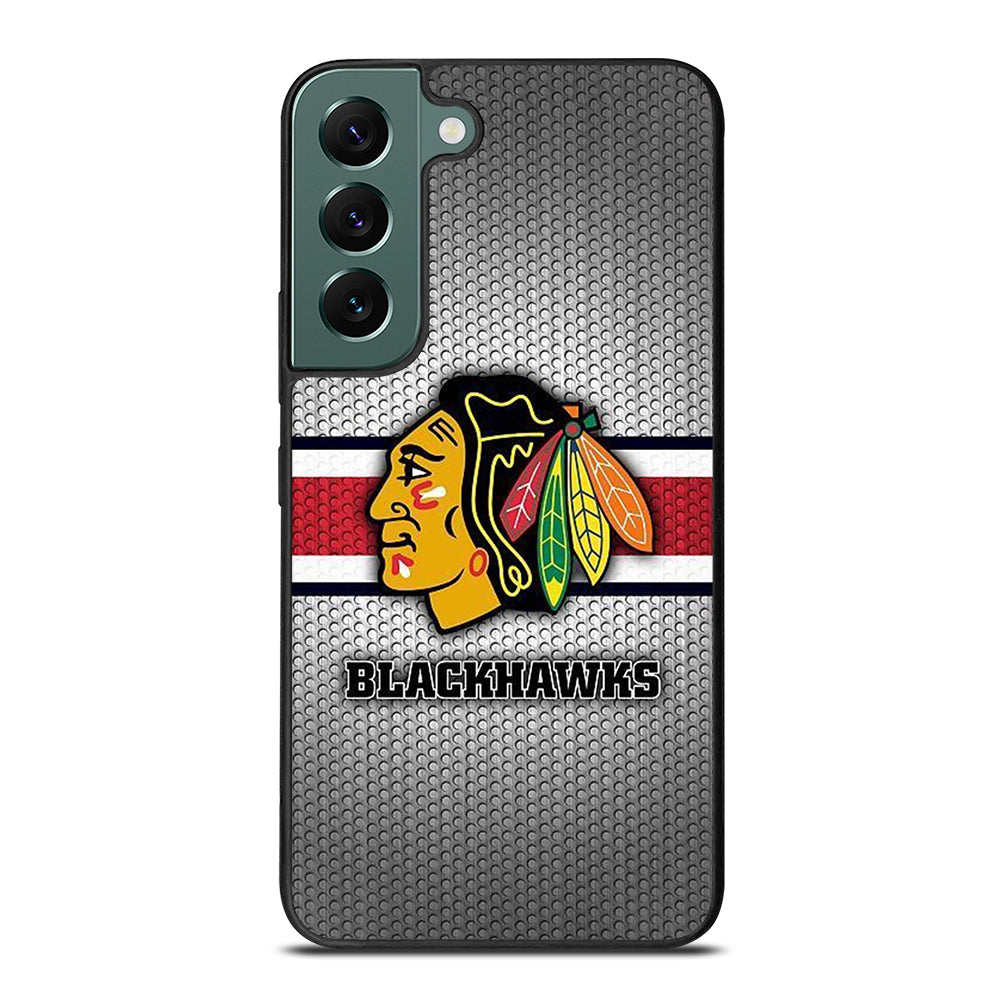 CHICAGO BLACKHAWKS METAL LOGO Samsung Galaxy S22 Case Cover