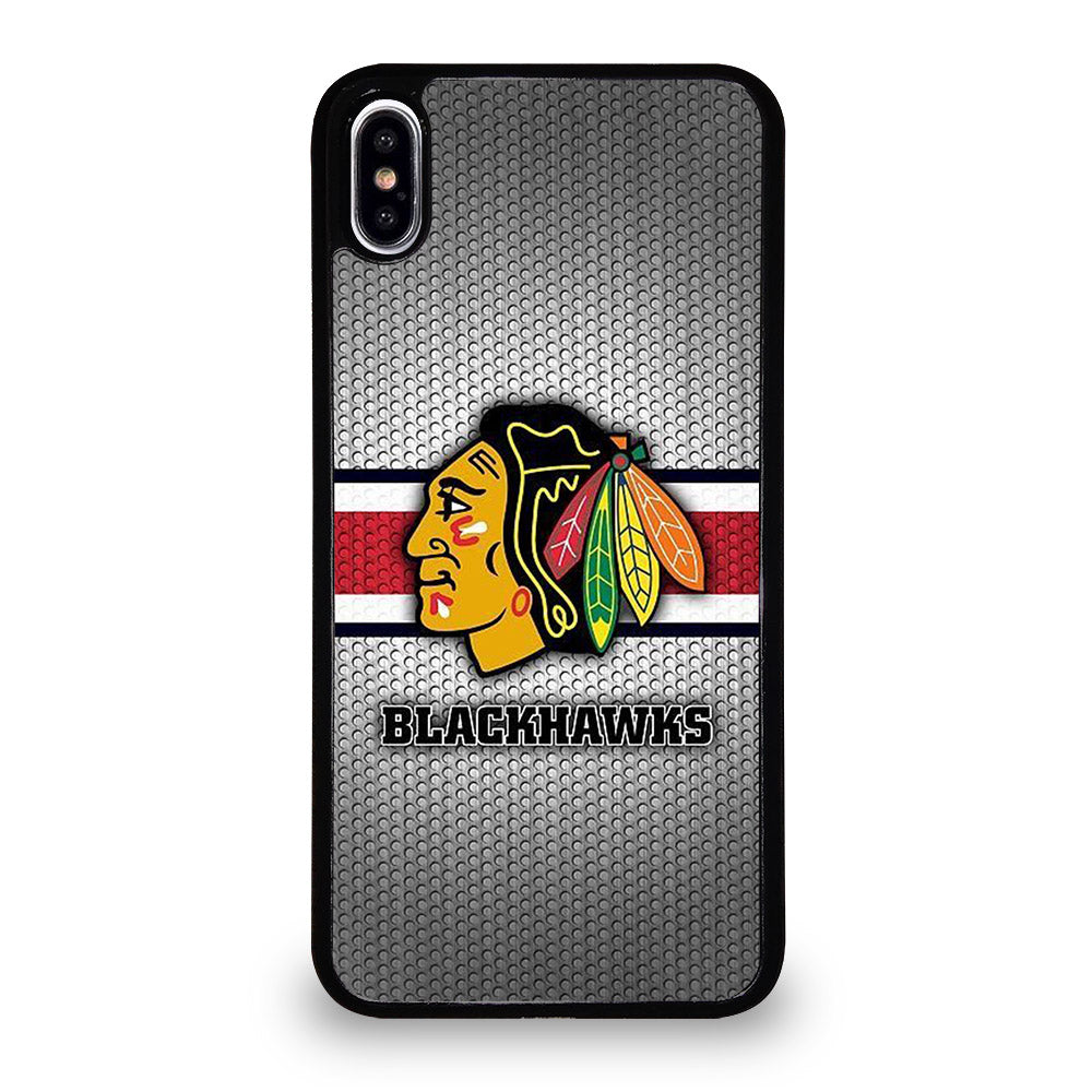 CHICAGO BLACKHAWKS METAL LOGO iPhone XS Max Case Cover