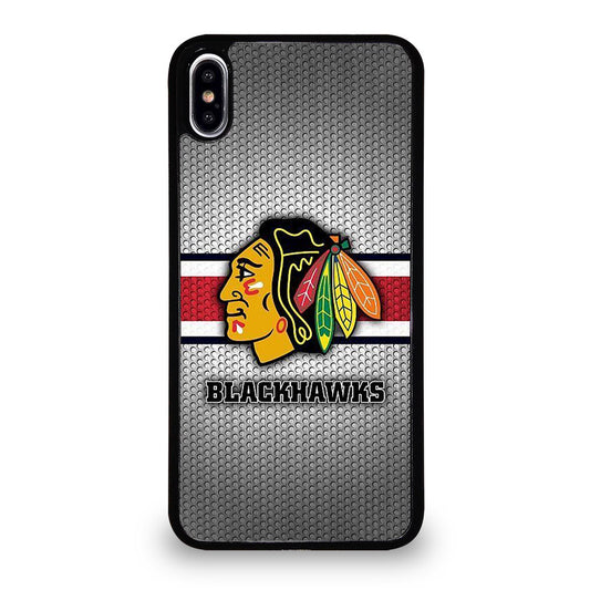 CHICAGO BLACKHAWKS METAL LOGO iPhone XS Max Case Cover