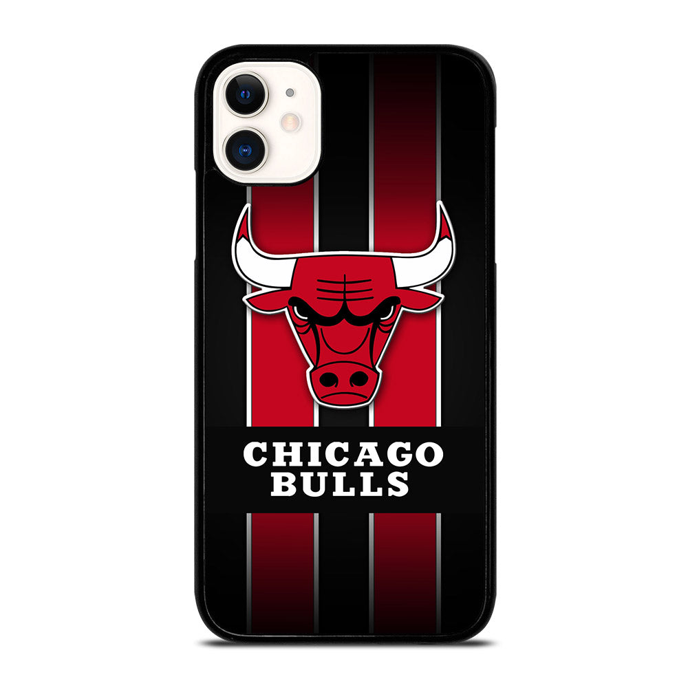 CHICAGO BULLS STRIPE LOGO iPhone 11 Case Cover