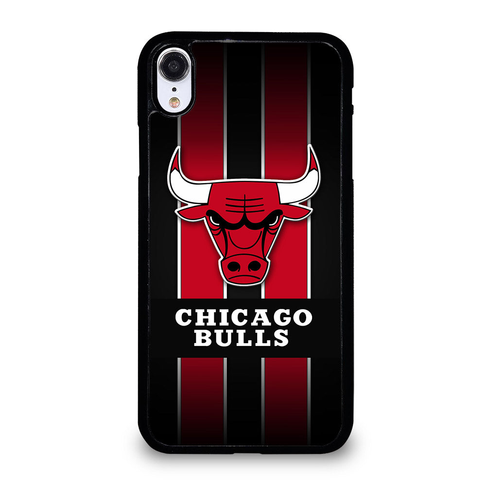 CHICAGO BULLS STRIPE LOGO iPhone XR Case Cover