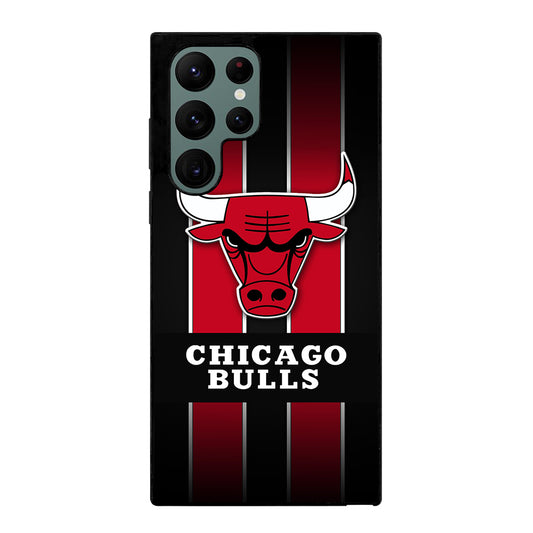 CHICAGO BULLS STRIPE LOGO Samsung Galaxy S22 Ultra Case Cover