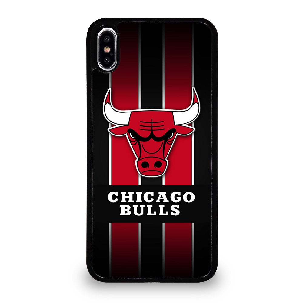 CHICAGO BULLS STRIPE LOGO iPhone XS Max Case Cover