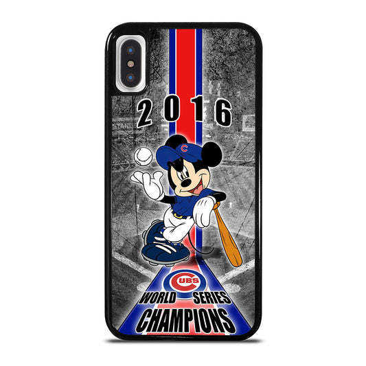 CHICAGO CUBS MICKEY MOUSE iPhone X / XS Case Cover