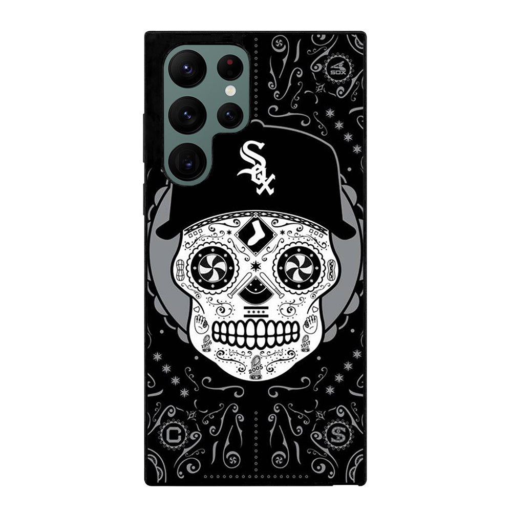 CHICAGO WHITE SOX SKULL LOGO Samsung Galaxy S22 Ultra Case Cover