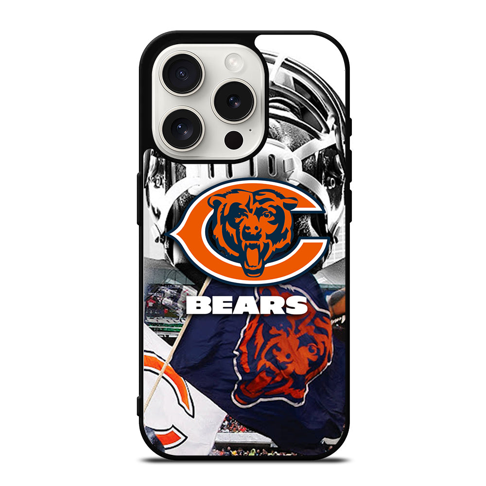 CHICAGO BEARS NFL ICON 3 iPhone 15 Pro Case Cover