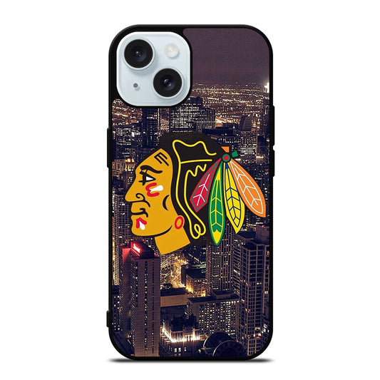 CHICAGO BLACKHAWKS CITY iPhone 15 Case Cover