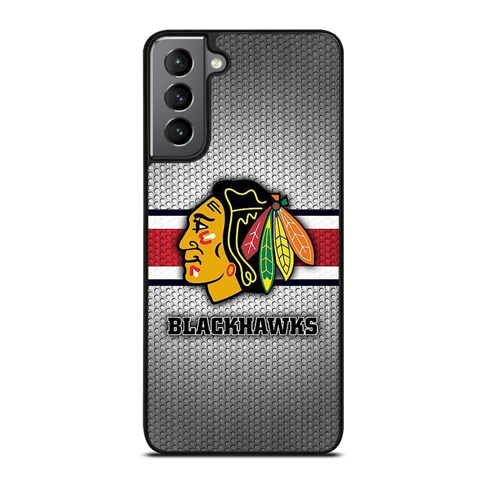 CHICAGO BLACKHAWKS METAL LOGO Samsung Galaxy S21 Plus Case Cover