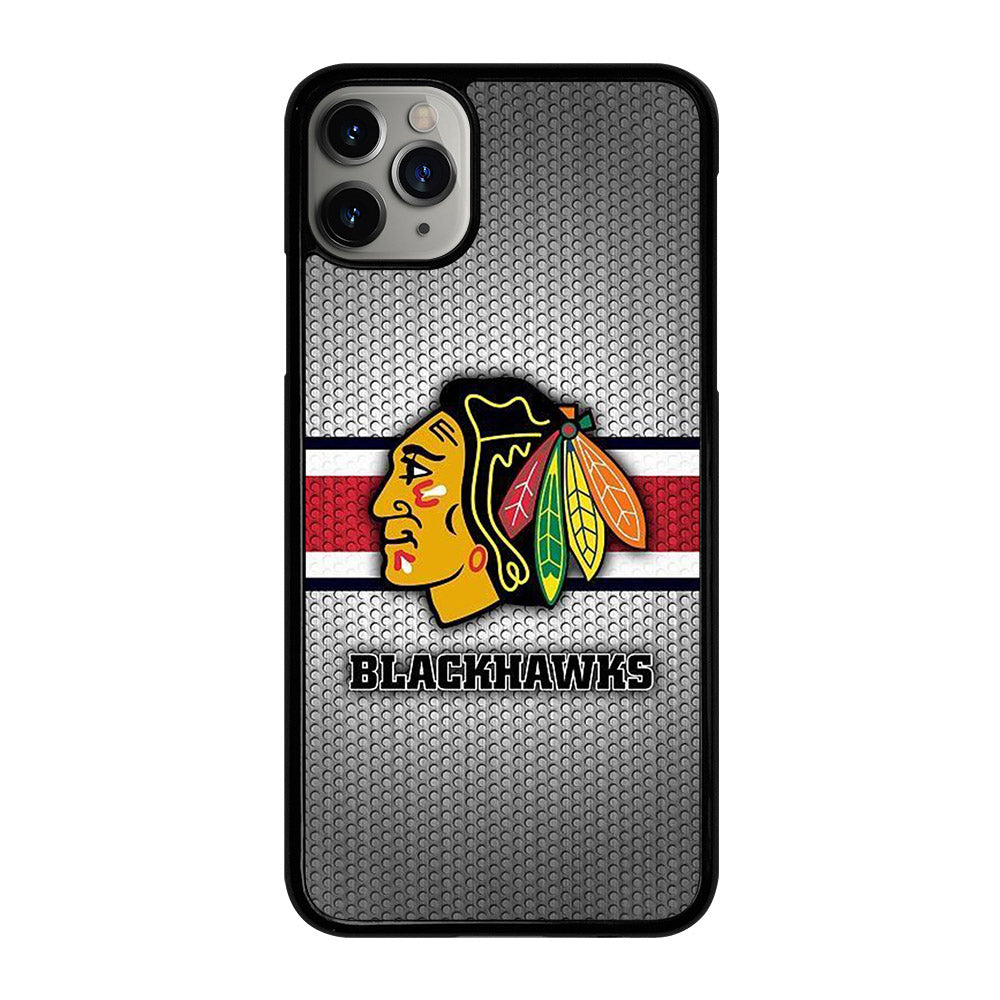 CHICAGO BLACKHAWKS METAL LOGO iPhone 11 Pro Max Case Cover