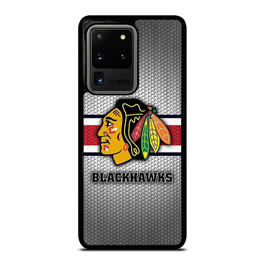 CHICAGO BLACKHAWKS METAL LOGO Samsung Galaxy S20 Ultra Case Cover