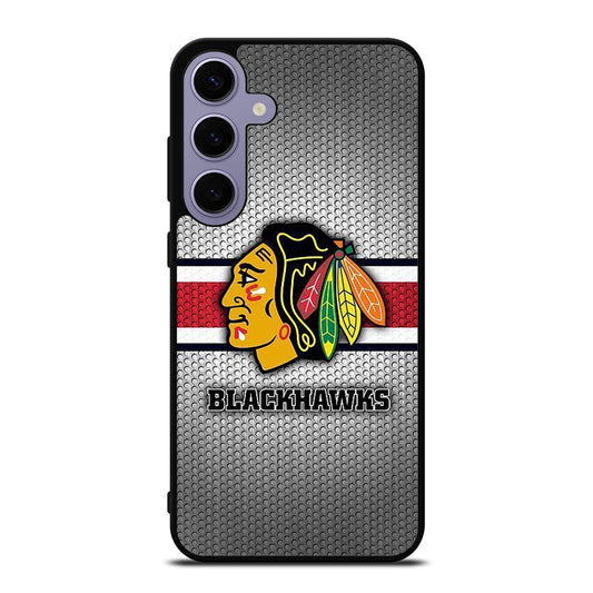 CHICAGO BLACKHAWKS METAL LOGO Samsung Galaxy S24 Plus Case Cover
