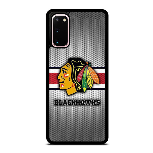 CHICAGO BLACKHAWKS METAL LOGO Samsung Galaxy S20 Case Cover