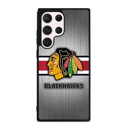 CHICAGO BLACKHAWKS METAL LOGO Samsung Galaxy S23 Ultra Case Cover