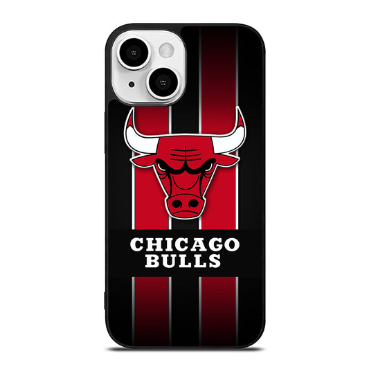 CHICAGO BULLS STRIPE LOGO iPhone 13 Mini Case Cover