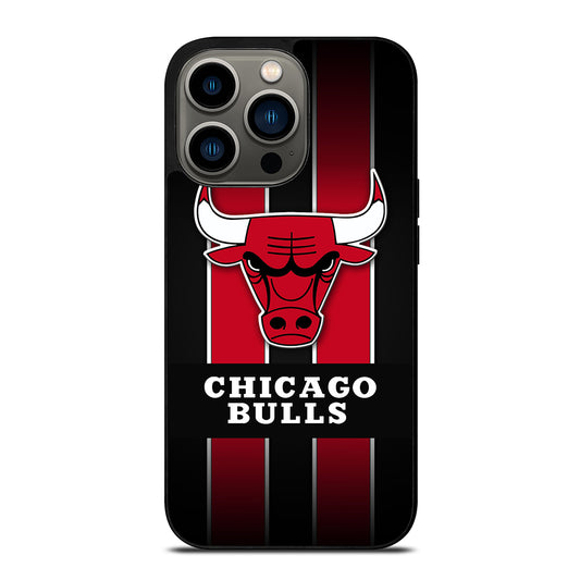 CHICAGO BULLS STRIPE LOGO iPhone 13 Pro Case Cover