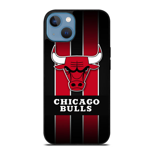 CHICAGO BULLS STRIPE LOGO iPhone 13 Case Cover