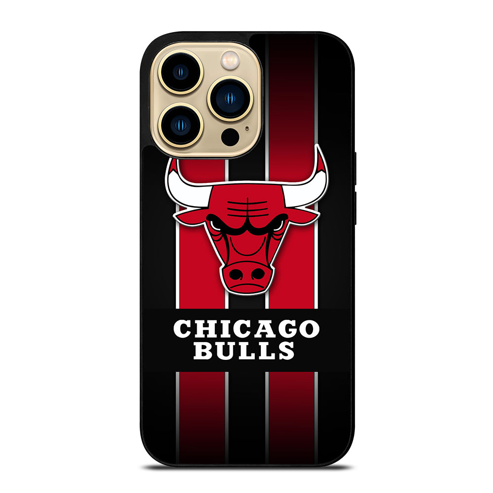 CHICAGO BULLS STRIPE LOGO iPhone 14 Pro Max Case Cover