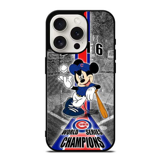 CHICAGO CUBS MICKEY MOUSE iPhone 15 Pro Case Cover