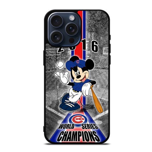 CHICAGO CUBS MICKEY MOUSE iPhone 15 Pro Max Case Cover