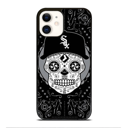 CHICAGO WHITE SOX SKULL LOGO iPhone 12 Case Cover