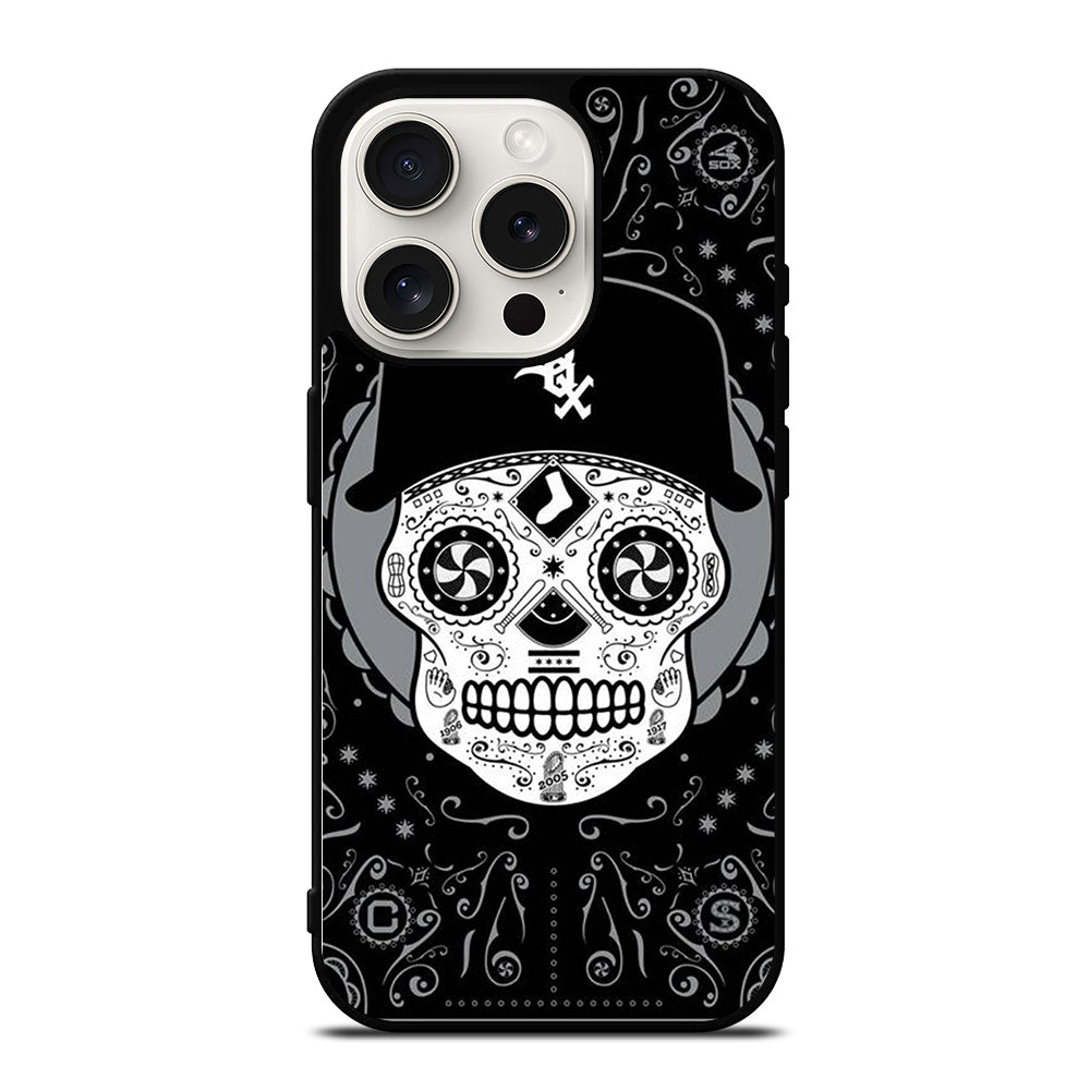 CHICAGO WHITE SOX SKULL LOGO iPhone 15 Pro Case Cover