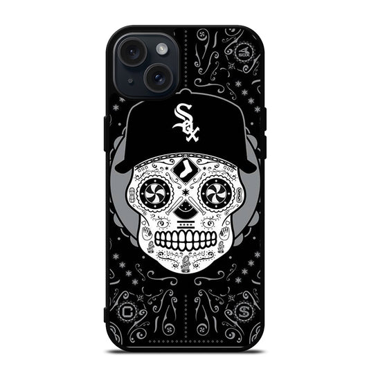 CHICAGO WHITE SOX SKULL LOGO iPhone 15 Plus Case Cover
