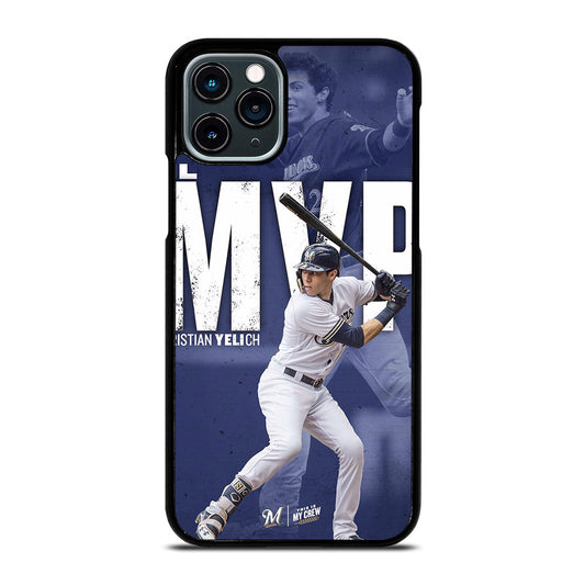 CHRISTIAN YELICH MILWAUKEE BREWERS FOOTBALL 2 iPhone 11 Pro Case Cover