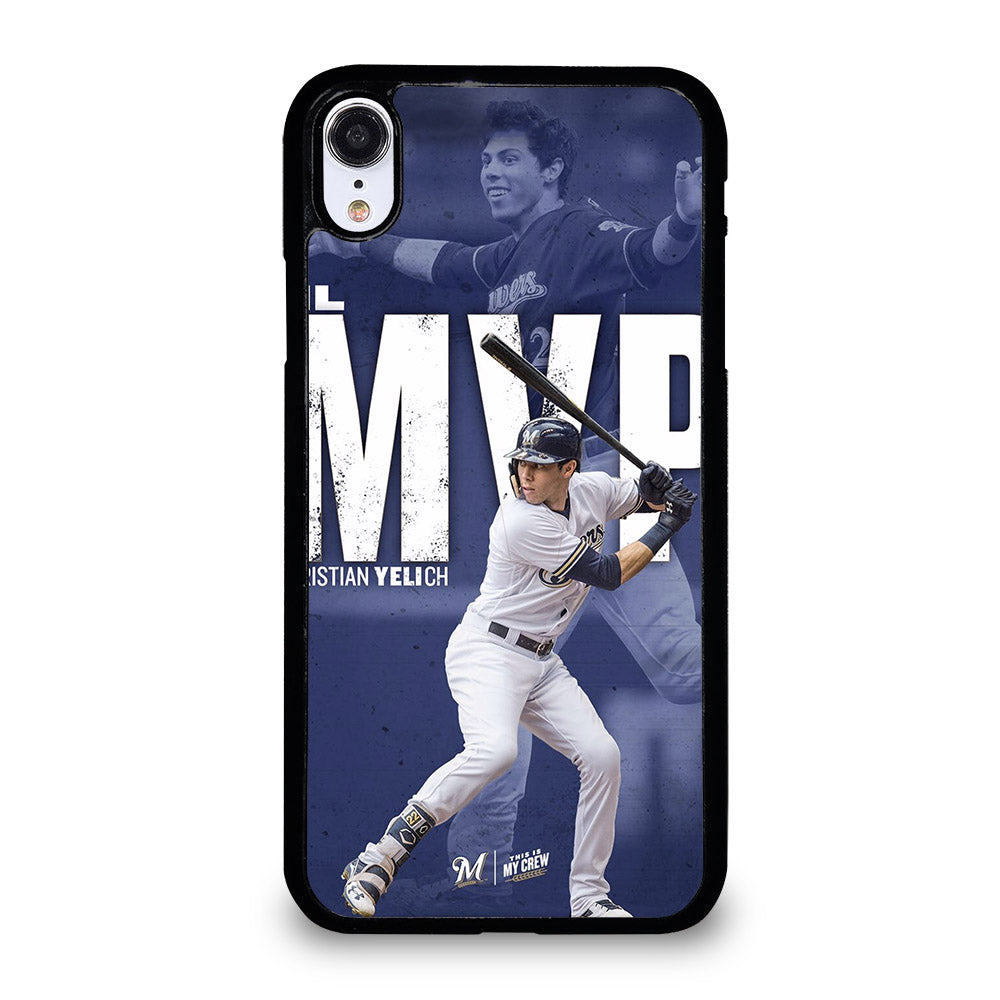 CHRISTIAN YELICH MILWAUKEE BREWERS FOOTBALL 2 iPhone XR Case Cover