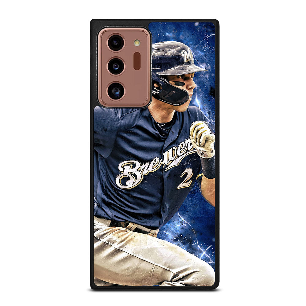 CHRISTIAN YELICH MILWAUKEE BREWERS FOOTBALL Samsung Galaxy Note 20 Ultra Case Cover
