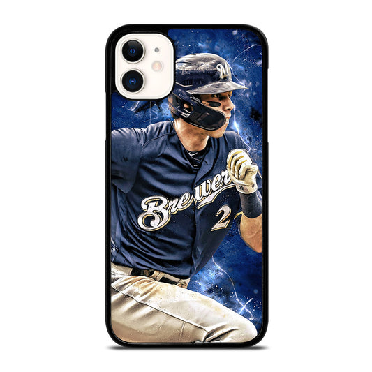 CHRISTIAN YELICH MILWAUKEE BREWERS FOOTBALL iPhone 11 Case Cover