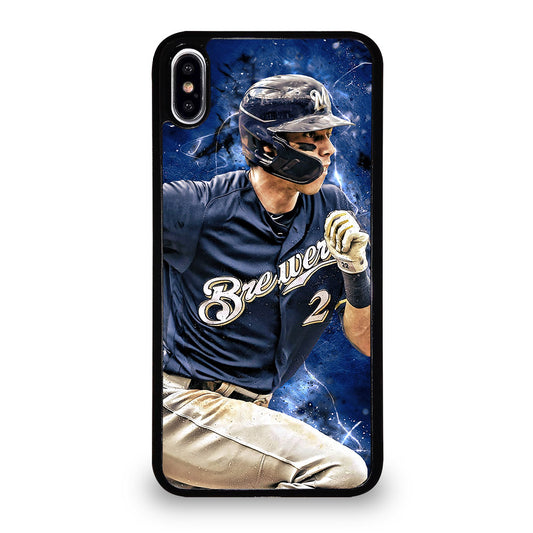 CHRISTIAN YELICH MILWAUKEE BREWERS FOOTBALL iPhone XS Max Case Cover