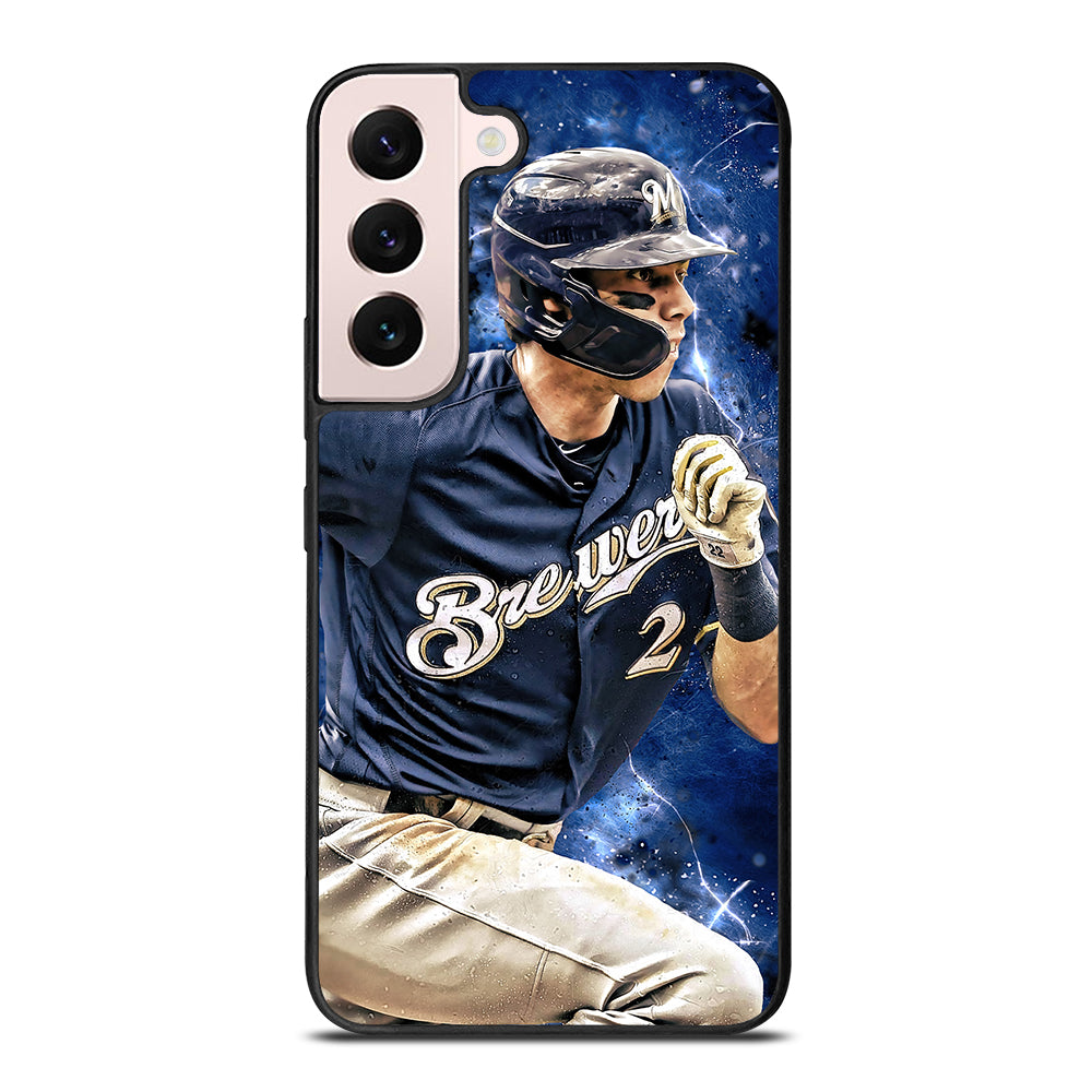 CHRISTIAN YELICH MILWAUKEE BREWERS FOOTBALL Samsung Galaxy S22 Plus Case Cover