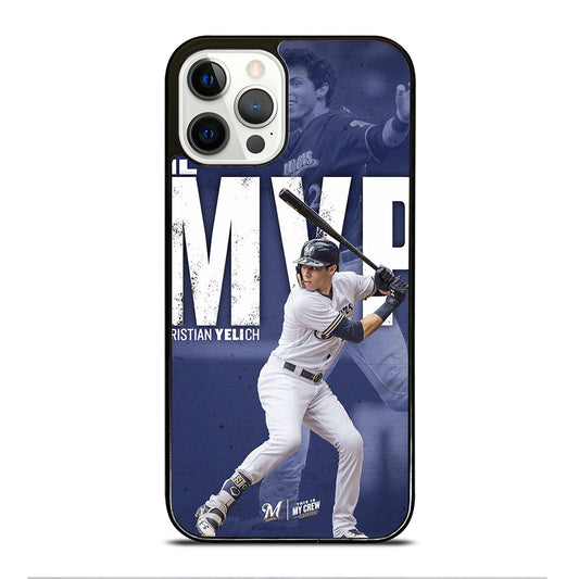 CHRISTIAN YELICH MILWAUKEE BREWERS FOOTBALL 2 iPhone 12 Pro Case Cover