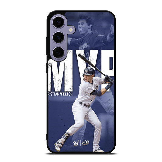 CHRISTIAN YELICH MILWAUKEE BREWERS FOOTBALL 2 Samsung Galaxy S24 Plus Case Cover