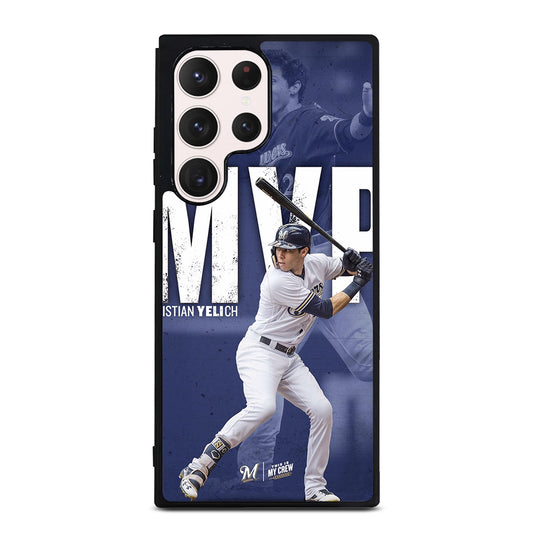 CHRISTIAN YELICH MILWAUKEE BREWERS FOOTBALL 2 Samsung Galaxy S23 Ultra Case Cover